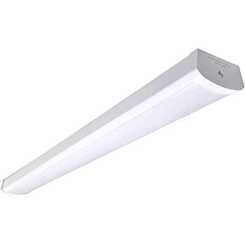 48W Linkable LED Wraparound Flushmount Light 4ft,led Shop Light,4800Lumens 5000K, LED Wrap Light,LED Linear Indoor Lights,LED Puff Light,LED Ceiling Light,50K1pk