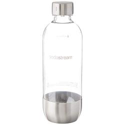 SodaStream 1L Classic Metal Carbonating Bottle, Single, Stainless Steel (1041191011)