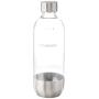 SodaStream 1L Classic Metal Carbonating Bottle, Single, Stainless Steel (1041191011)