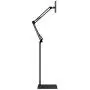Spessn Adjustable Floor Stand Universal 360-degree Rotatable Metal Tablet Holder Compatible Samsung Galaxy Tab and Phones(Black)