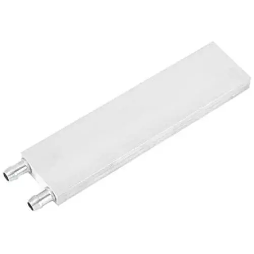Water Cooling Block, Aluminum Alloy Heat Sink Liquid Cooler Vacuum Aluminum Soldering Water Cooled Block Computer Water Cooling System Water Cooling for CPU Cooler (40x80mm)