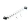 GPM Losi 1:10 Baja Rey / Rock Rey Upgrade Parts Aluminum & Steel Rear CVD Drive Shaft - 1Pc Set Silver