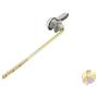 Nick The Fixer Toilet Tank Flush Stainless Steel Handle Valve Replacement - Universal Front Mount Tank Model for Stylish Chrome Finish