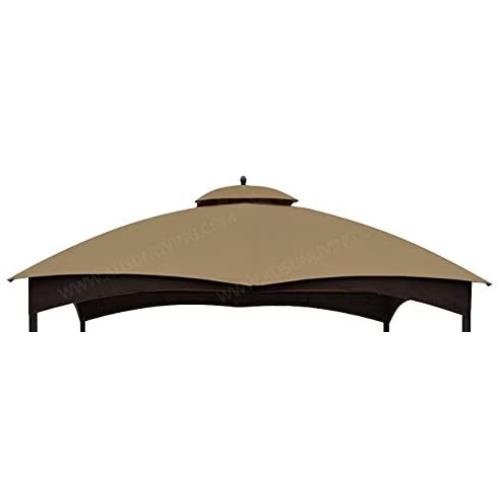 ALISUN Replacement Canopy Top for Lowes 10 x 12 Gazebo #TPGAZ17-002C (Golden Brown Canopy Top Only)