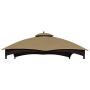 ALISUN Replacement Canopy Top for Lowes 10 x 12 Gazebo #TPGAZ17-002C (Golden Brown Canopy Top Only)