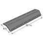 Music City Metals 91091 Porcelain Steel Heat Plate Replacement for Select Gas Grill Models by Charbroil, Kenmore and Others