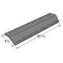 Music City Metals 91091 Porcelain Steel Heat Plate Replacement for Select Gas Grill Models by Charbroil, Kenmore and Others