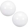 uxcell Joystick Ball Top Handle Rocker Round Head Arcade Fighting Game DIY Parts Replacement White 2Pcs
