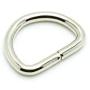 100pcs/pack 3/8 inch Metal D Ring Semi-Circular Non Welded Nickel Plated for Hardware Bags Ring Hand DIY Accessories