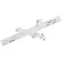 HONG YI-HAT Metal Rear Bumper with Tow Hook Suitable for TRAXXAS TRX6 G63 6X6 RC Car Parts Accessories Spare Parts (Color : Silver)