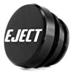 Kei Project Billet Aluminum Cigarette Lighter Plug Delete Universal Fitment Fits Most (Black Eject)