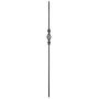 T62 - Iron Balusters - Single Basket with Knuckles - Hollow - 44'' Tall - 1/2'' Square - Box of 10 (Oil-Rubbed Copper)