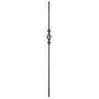 T62 - Iron Balusters - Single Basket with Knuckles - Hollow - 44'' Tall - 1/2'' Square - Box of 10 (Oil-Rubbed Copper)