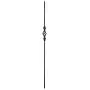 T62 - Iron Balusters - Single Basket with Knuckles - Hollow - 44'' Tall - 1/2'' Square - Box of 10 (Oil-Rubbed Copper)