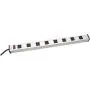 V7 PWS2308-1N 8-Outlet Horizontal Industrial Metal Power Strip 125V, 15A, 12-ft. Cord, 5-15R V7 PWS2308-1N 8-Outlet Horizontal Industrial Metal Power Strip 125V, 15A, 12-ft. Cord, 5-15R