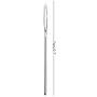 yueton 40pcs 2.7 inch Metal Large Eye Blunt Needles Yarn Needles for Knitting Crochet Projects (Sliver End)
