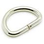 100pcs/pack 3/8 inch Metal D Ring Semi-Circular Non Welded Nickel Plated for Hardware Bags Ring Hand DIY Accessories