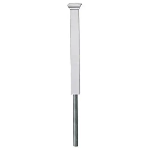 Zippity Outdoor Products ZP19003 Newport Finishing Dig Vinyl Post, 3 Tall, White Zippity Outdoor Products ZP19003 Newport Finishing Dig Vinyl Post, 3 Tall, White