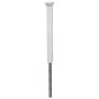 Zippity Outdoor Products ZP19003 Newport Finishing Dig Vinyl Post, 3 Tall, White