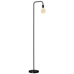 OBright Industrial Floor Lamp for Living Room, Metal Lamp, 70 Inches, E26 Ceramic Socket, Minimalist Design for Decorative Lighting, Stand Lamp for Bedroom, Office, Black