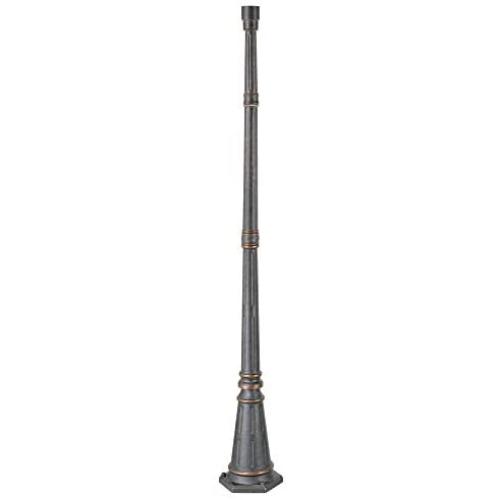 Hepworth Traditional Outdoor Light Post and Cap Base Veranda Bronze 76 3/4'' for Post Exterior House Garden Yard Porch Deck Walkway - John Timberland