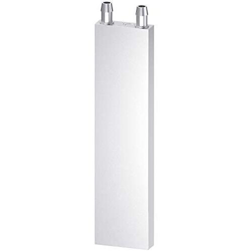 DIYhz Aluminum Water Cooling Block, Liquid Water Cooler Heat Sink System for PC Computer CPU Graphics Radiator Heatsink Endothermic Head Silver(40mm x 160mm x 12mm)