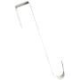 Anapoliz Wreath Hooks Door Hanger for Bathroom Bedroom, Coats, Towels Metal Home Display Holiday Front Door Special Elegant Unique Design | Premium Sturdy Metal (2 Piece, White)