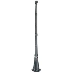 Hepworth Traditional Post Light Pole and Cap Base Classic Bronze 76 3/4'' for Post Garden Yard - John Timberland