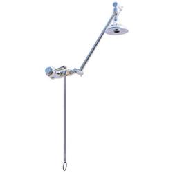 High Sierras All Metal Outdoor Shower Kit with Exclusive Self-Closing Pull-Bar Shower Valve - Will Not Break Like Traditional Pull-Chains - 1.5 GPM – Chrome