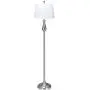 Tangkula 3 Pack Lamp Set, Vintage Style Metal Base Floor Lamp and Table Lamps Set for Home Living Room Bedroom, UL Certificate, 3-Piece Lamp Set, Nickel Finish (Nickel)