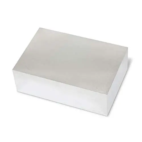 TCI Precision Metals Ground and Milled Plate, Machine-Ready Blanks, 2” x 4” x 6” 6061-T651, Aluminum Sheet