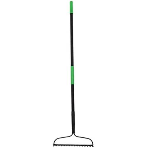Hooyman Landscape and Metal Bow Rake with Heavy Duty Construction and Ergonomic No-Slip Handle for Gardening, Land Management, Yard Work, Farming and Outdoor