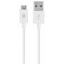 Monoprice USB-A to Micro B Cable - 0.5 Feet - White, Polycarbonate Connector Heads, 2.4A, 22/30AWG - Select Series