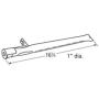 Music City Metals 11251 Stainless Steel Burner Replacement for Gas Grill Model Master Forge B10LG25