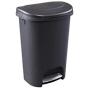 Rubbermaid Step-On Lid Trash Can for Home, Kitchen, and Bathroom Garbage, 13 Gallon, Black