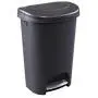 Rubbermaid Step-On Lid Trash Can for Home, Kitchen, and Bathroom Garbage, 13 Gallon, Black Rubbermaid Step-On Lid Trash Can for Home, Kitchen, and Bathroom Garbage, 13 Gallon, Black