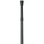 Hepworth Outdoor Post and Cap Base Black Iron Pole 76 3/4'' for Exterior House Porch Yard - John Timberland