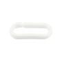 Houseables Plastic Chain, Safety Barrier, 124 Foot, 2'' Links, Light Weight, UV Protected, Accessory for Crowd Control, Queue Line, Decoration, Chains Link Fence (White)