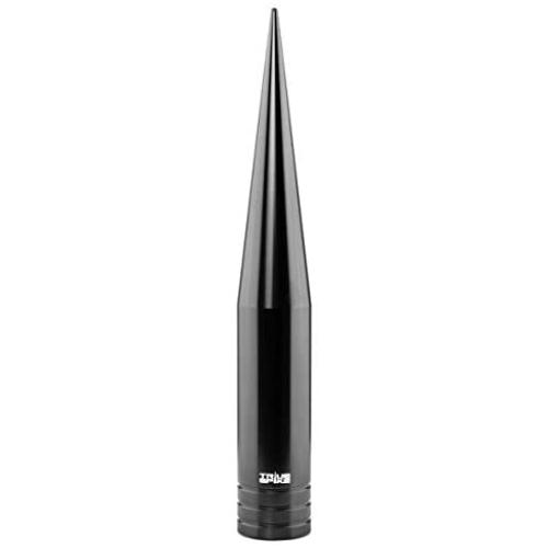 TRUE SPIKE Fat Spike Gunmetal Antenna in Heavy Gauge CNC Machined Billet Aluminum Short Compatible with Ford F150 F250 F350 F450 F550 F650 1997-2019