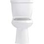 Kohler K-4639-0 Cachet Round White Toilet Seat, with Grip-Tight Bumpers, Quiet-Close Seat, Quick-Release Hinges, Quick-Attach Hardware, Toilet Seat