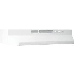 Broan-NuTone 412101 Non-Ducted Ductless Range Hood with Lights Exhaust Fan for Under Cabinet, 21-Inch, White