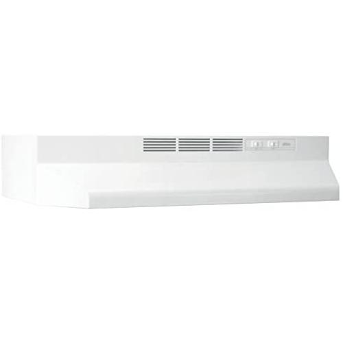 Broan-NuTone 412101 Non-Ducted Ductless Range Hood with Lights Exhaust Fan for Under Cabinet, 21-Inch, White