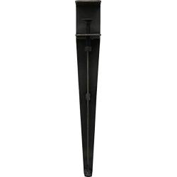 Shepherd Hardware 16'' Adjustable Fit Table Clamp Legs, Raw Finish