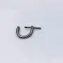8 Pieces D-Rings Screw in Shackle 24mm Horseshoe Buckle Horseshoe Shape D Ring D-Shaped Metal Hoop Locking One Screwdriver Use for DIY Leather Craft Purse Replacement Black