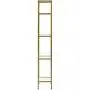Crosley Furniture Aimee Narrow Etagere Bookcase - Gold and Glass Crosley Furniture Aimee Narrow Etagere Bookcase - Gold and Glass