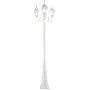Bomcosy Outdoor Lamp Post Light, Waterproof White Post Lamp Triple-Head Classic Design Die-Cast Aluminum with Clear Glass Panels Pole Street Light for Garden, Walkway, Christmas Decoration Lamp Bomcosy Outdoor Lamp Post Light, Waterproof White Post Lamp Triple-Head Classic Design Die-Cast Aluminum with Clear Glass Panels Pole Street Light for Garden, Walkway, Christmas Decoration Lamp