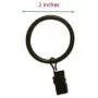 TEJATAN - 2 Inch - Metal Curtain Rings with Clips and Eyelets - Pack of 100 (Also Known as Rings with Curtain Clips/Curtain Clip Rings/Drapery Rings/Curtain Rings with Clips) (Set of 100) TEJATAN - 2 Inch - Metal Curtain Rings with Clips and Eyelets - Pack of 100 (Also Known as Rings with Curtain Clips/Curtain Clip Rings/Drapery Rings/Curtain Rings with Clips) (Set of 100)