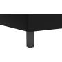 DHP Janford Upholstered Bed with Chic Design | Full | Black Faux Leather