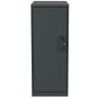Office Dimensions 3 Shelf Personal Storage Cabinet, Locking, Charcoal