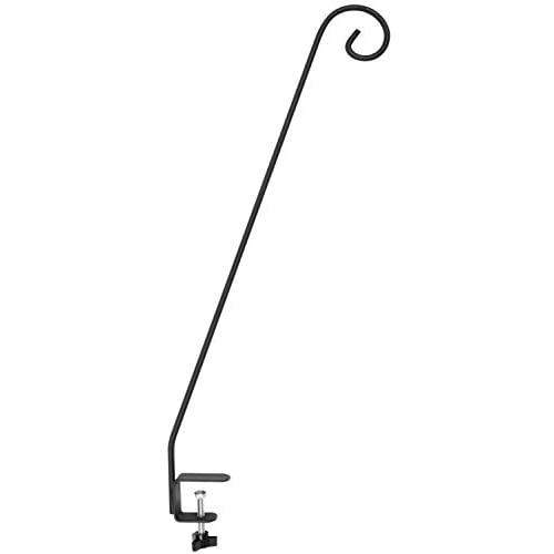 Ashman Deck Hook, Double Forged Solid Metal Single Piece Rod, Ideal for Bird Feeders, Plant Hangers, Coconut Shell Hanging Baskets, Lanterns, Wind Chimes and Suet Basket